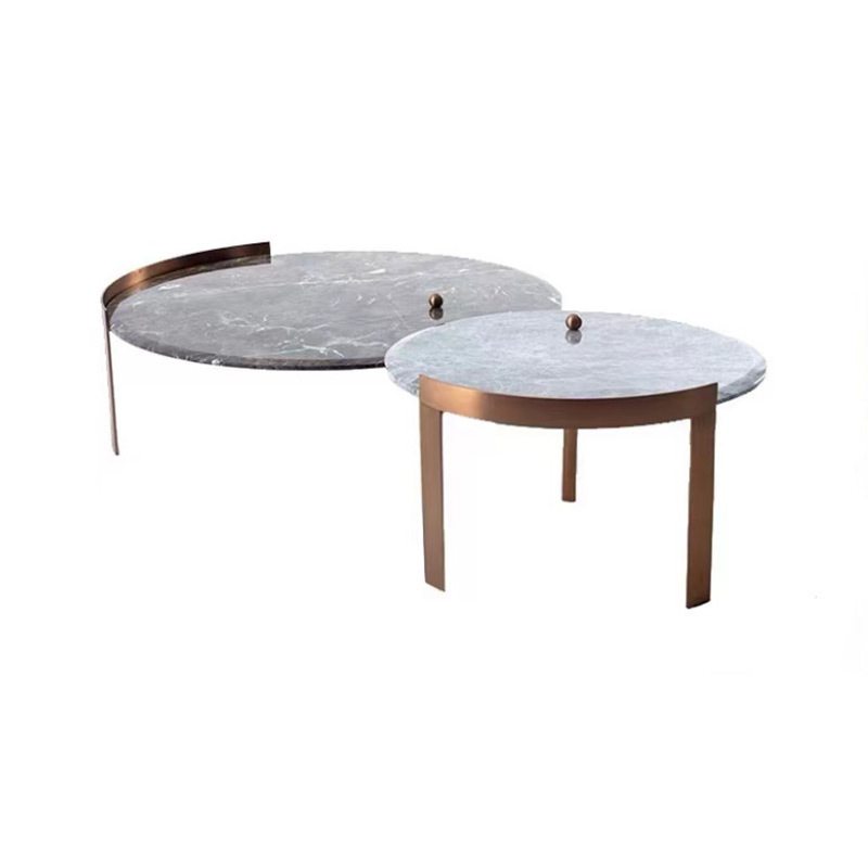 Three Legs with Marble Top Coffee Table Set Three Legs with Marble Top Coffee Table Set